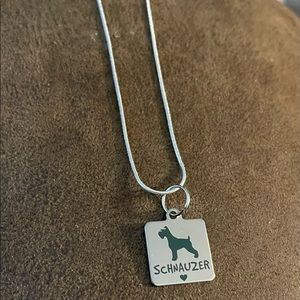 Schnauzer charm necklace